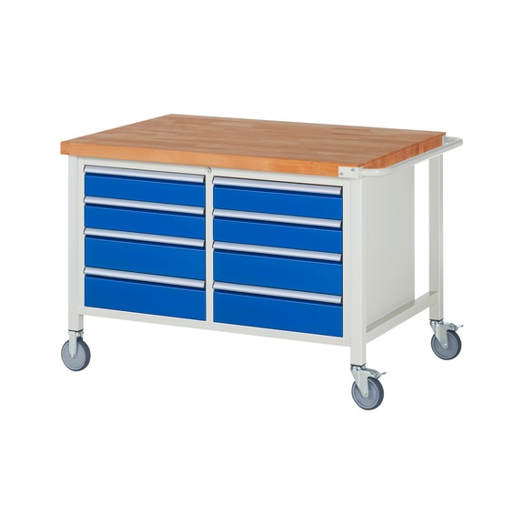 RAU Mobile workbench 8477 1250x900x880 mm 8 drawers with partial extension - Workbench (system workstation, workshop, other)