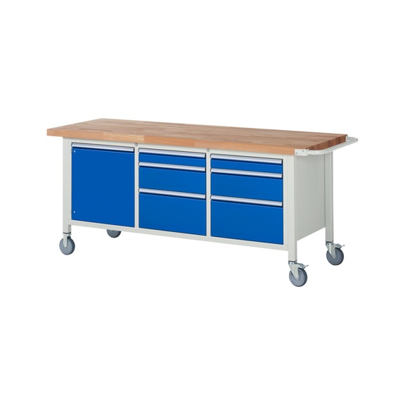 RAU Mobile workbench 8570 2000x700x880 mm 6 drawers partial extension 1 door - Workbench (system workstation, workshop, other)