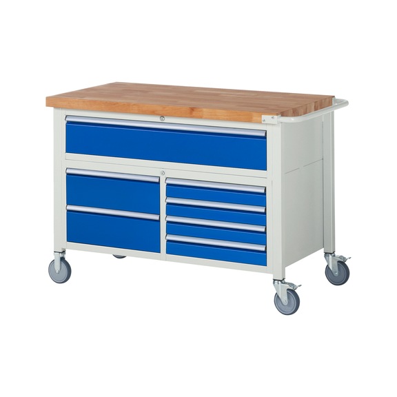 RAU Mobile workbench 8921 1250x700x880 mm 7 drawers with partial extension - Workbench (system workstation, workshop, other)
