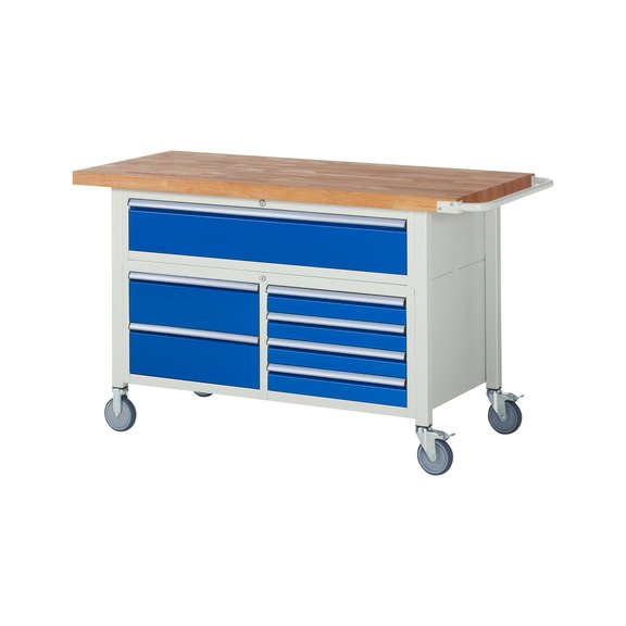 RAU Mobile workbench 8921 1500x700x880 mm 7 drawers with partial extension - Workbench (system workstation, workshop, other)