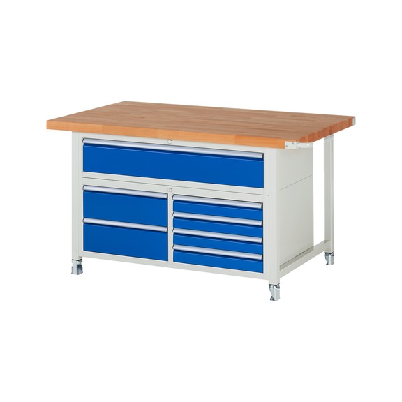 RAU Mobile workbench 8921 1500x900x880 mm 7 drawers with partial extension - Workbench (system workstation, workshop, other)