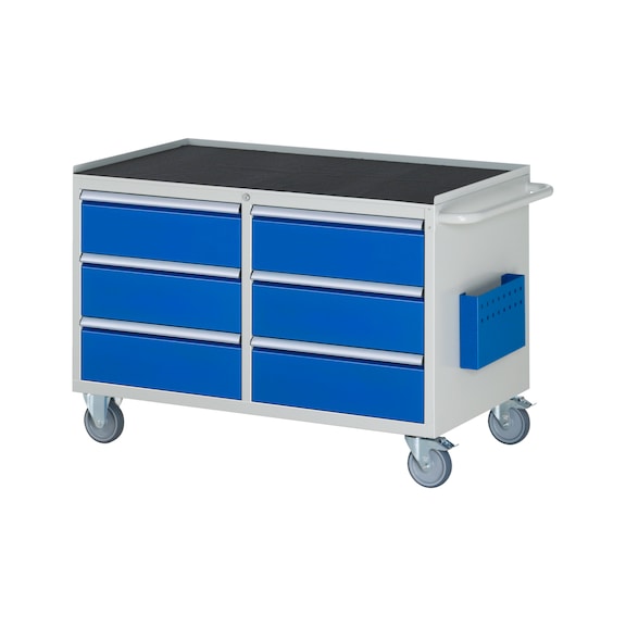 RAU Assembly trolley LL3.0 1145x650x795 mm 6 drawers partial extension metal top 25 mm - Assembly trolley (workshop)