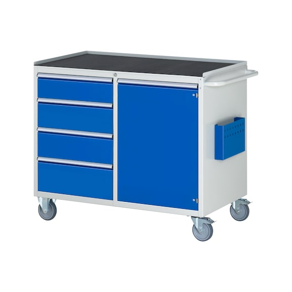 RAU Assembly trolley LL5.21 1145x650x975 mm 4 drawers partial extension 1 door metal top - Assembly trolley (workshop)
