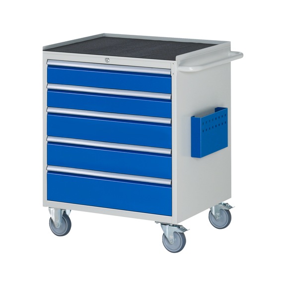 RAU Assembly trolley XL5.11 770x650x975 mm 5 drawers partial extension metal top 25 mm - Assembly trolley (workshop)