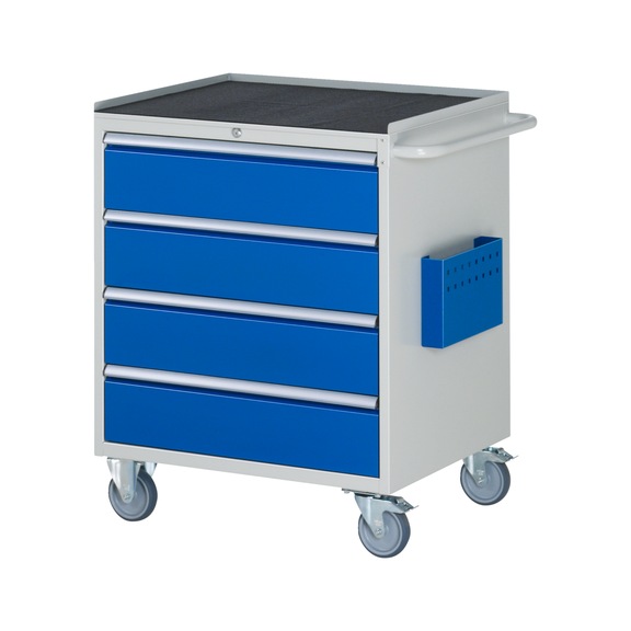 RAU Assembly trolley XL5.1 770x650x975 mm 4 drawers partial extension metal top 25 mm - Assembly trolley (workshop)