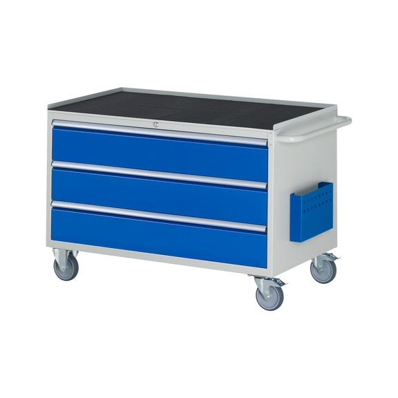 RAU Assembly trolley XXL3.0 1145x650x795 mm 3 drawers partial extension metal top 25 mm - Assembly trolley (workshop)