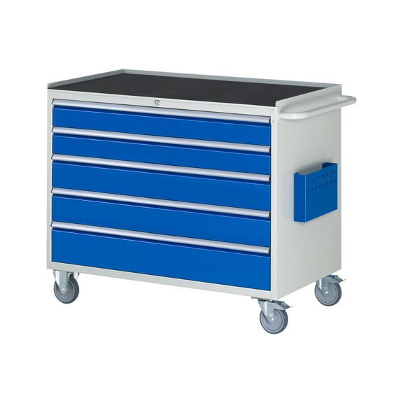 RAU Assembly trolley XXL5.11 1145x650x975 mm 5 drawers partial extension metal top 25 mm - Assembly trolley (workshop)