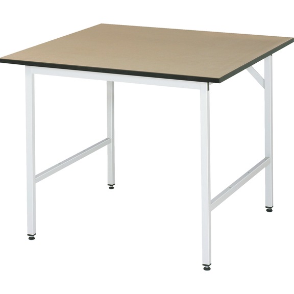 RAU Jerry work table height-adjustable 1000x1000x800-850 mm MDF worktop - Work table (technical)