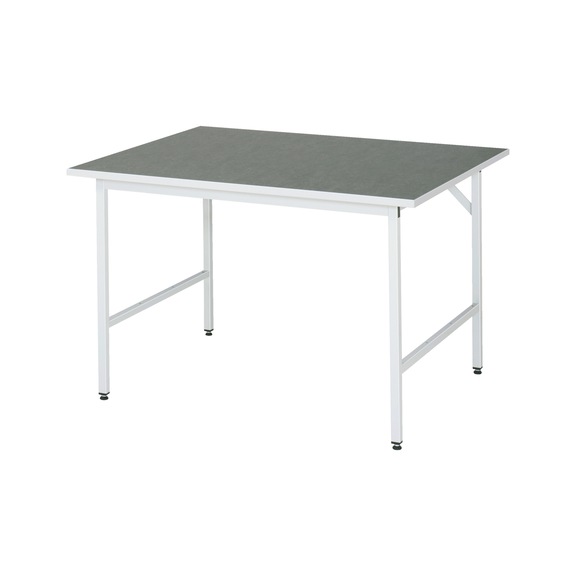 RAU Jerry work table height-adjustable 1250x1000x800-850 mm linoleum top - Work table (technical)