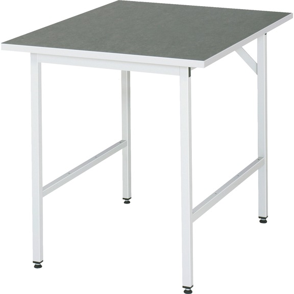 RAU Arbeitstisch Jerry höhenverstellbar 750x1000x800-850 mm Linoleum Platte - Arbeitstisch (technisch)