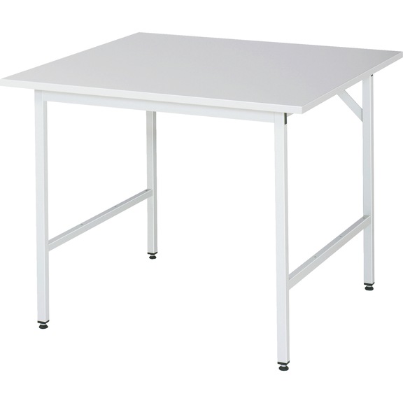 RAU Jerry work table height-adjustable 1000x1000x800-850 mm melamine resin top - Work table (technical)
