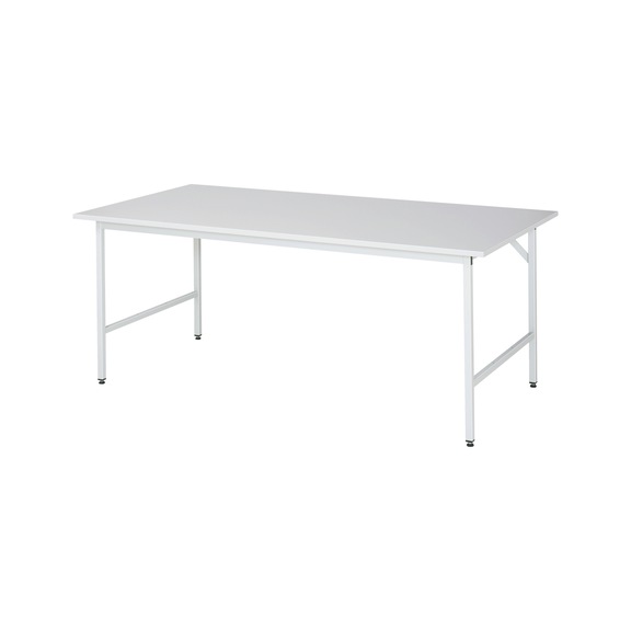 RAU Jerry worktable, height-adjustable 2000x1000x800-850 mm EGB melamine top - Work table (technical)