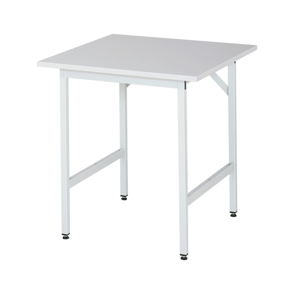 RAU Jerry work table, height-adjustable 750x800x800-850 mm melamine resin top - Work table (technical)