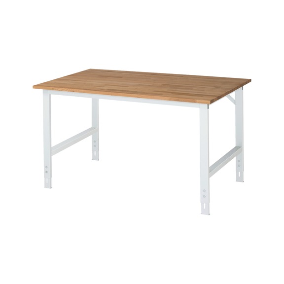 RAU Arbeitstisch Tom höhenverstellbar 1500x1000x760-1080 mm Buche-Massiv-Platte - Arbeitstisch (technisch)