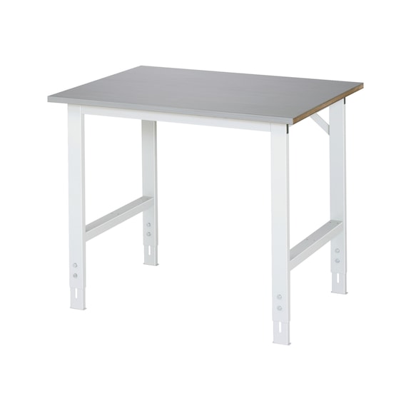 RAU worktable Tom height-adjustable 1000x800x760-1080 mm stainless steel sheet covering - Work table (technical)