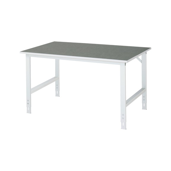 RAU work table Tom height-adjustable 1500x1000x760-1080 mm linoleum top - Work table (technical)