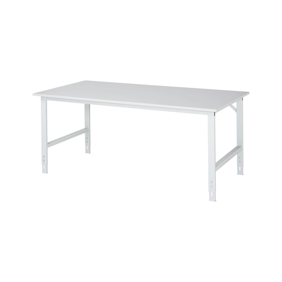 RAU work table Tom height-adjustable 2000x1000x760-1080 mm Discharge values EN61340 - Work table (technical)
