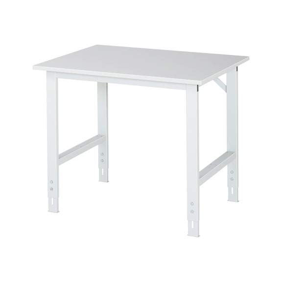 RAU work table Tom height-adjustable 1000x800x760-1080 mm Discharge values EN61340 - Work table (technical)