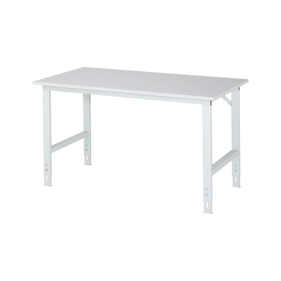 RAU work table Tom height-adjustable 1500x800x760-1080 mm Discharge values EN61340 - Work table (technical)