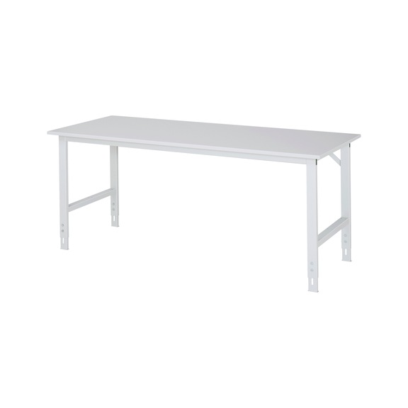 RAU work table Tom height-adjustable 2000x800x760-1080 mm melamine resin top - Work table (technical)