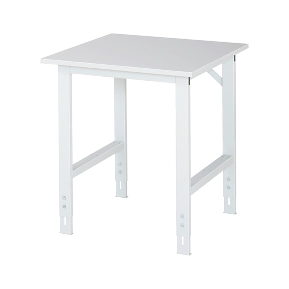 RAU Tom worktable, height-adjustable 750x800x760-1080 mm melamine resin top - Work table (technical)