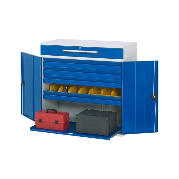 RAU Beistellschrank Stehpult 33 1100x520x1060 mm 4 x Innenschubladen - Werkstattschrank