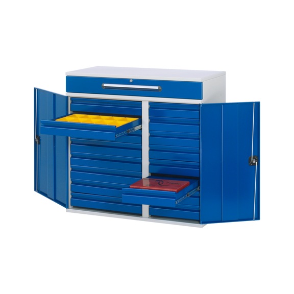 RAU Standing desk side cabinet 34T 1100x520x1060 mm 8 x internal drawers - Workshop cabinet