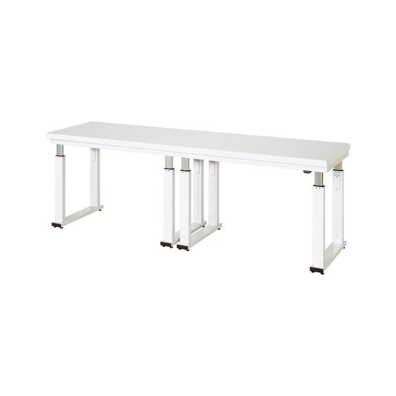 RAU workbench electrically height-adjustable 2500x700x740-1140 mm top 40 mm - Workbench (system workstation, workshop, other)