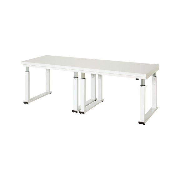 RAU Werkbank elektrisch höhenverstellbar 2500x7900x740-1140 mm Platte 40 mm - Werkbank (System-Arbeitsplatz, Werkstatt, Sonstiges)