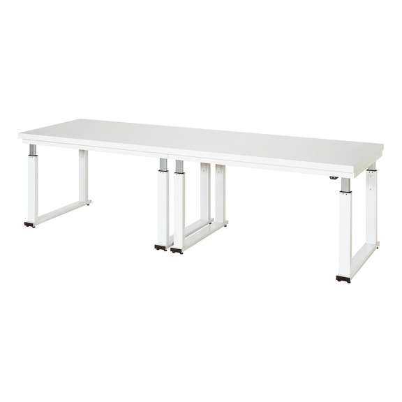 RAU workbench electrically height-adjustable 3000x900x740-1140 mm top 40 mm - Workbench (system workstation, workshop, other)