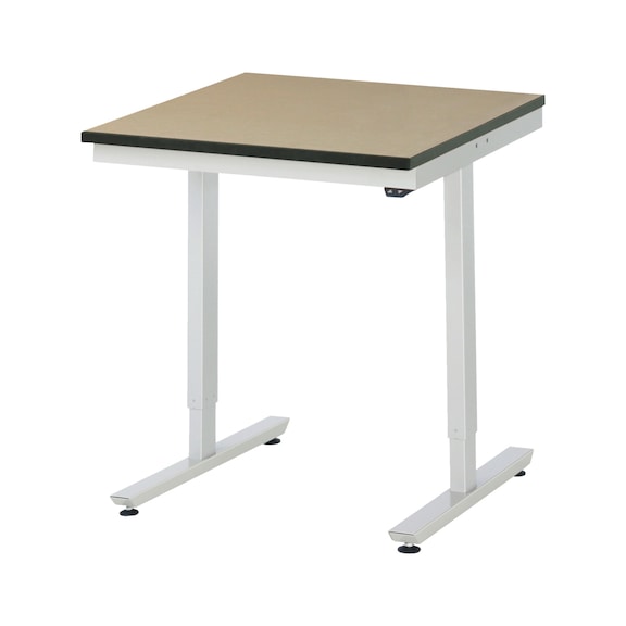 RAU worktable electrically height-adjustable 750x800x720-1120 mm MDF top - Work table (technical)