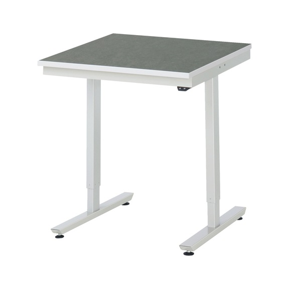 RAU work table electrically height-adjustable 750x800x720-1120 mm Linoleum top - Work table (technical)