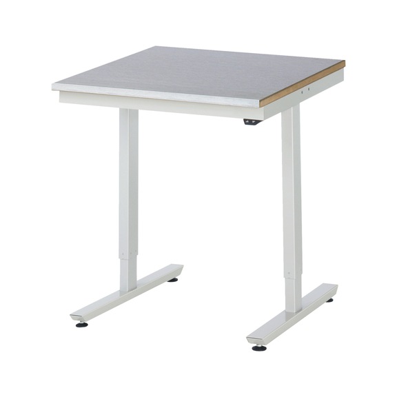 RAU Work table electrically height-adjustable 750x800x720-1120 mm Sheet steel - Work table (technical)