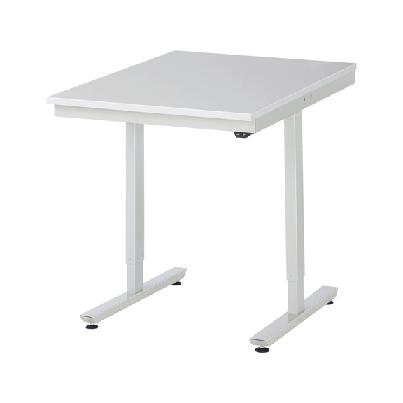 RAU work table electrically height-adjustable 750x1000x720-1120 mm melamine resin - Work table (technical)