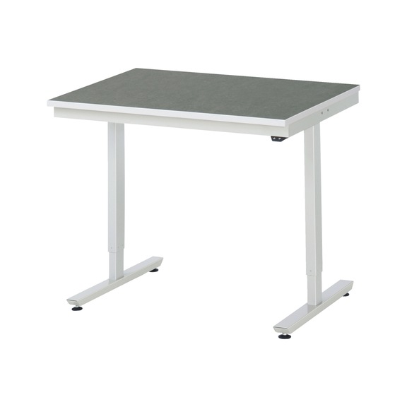 RAU Arbeitstisch elektrisch höhenverstellbar 1000x800x720-1120mm Linoleum Platte - Arbeitstisch (technisch)