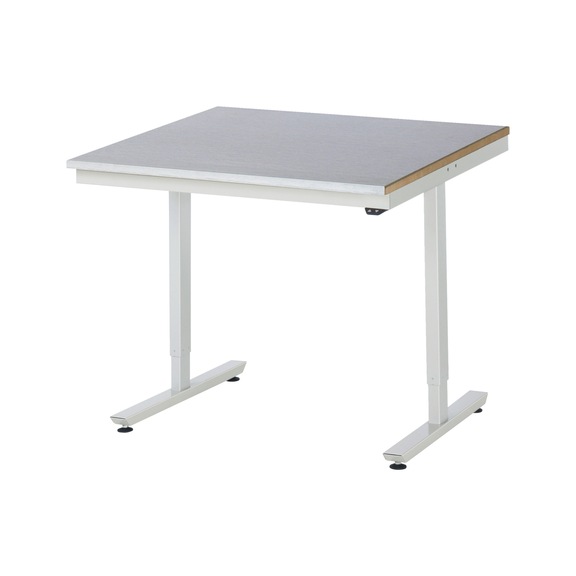 RAU Work table electrically height-adjustable 1000x1000x720-1120 mm Sheet steel - Work table (technical)