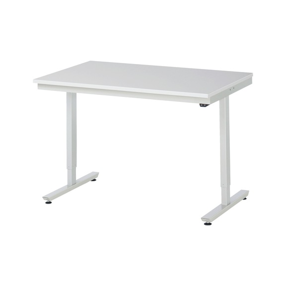 RAU work table electrically height-adjustable 1250x800x720-1120 mm Melamine resin - Work table (technical)