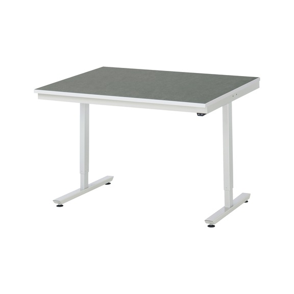 RAU work table electrically height-adjustable 1250x1000x720-1120mm Linoleum top - Work table (technical)