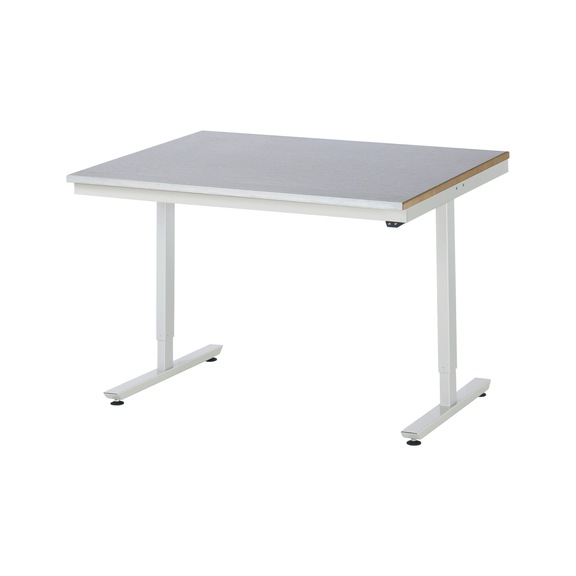 RAU Arbeitstisch elektrisch höhenverstellbar 1250x1000x720-1120mm Edelstahlblech - Arbeitstisch (technisch)