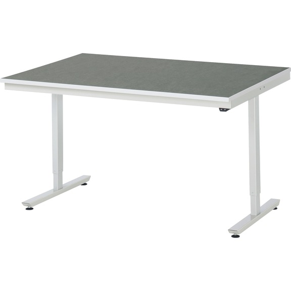 RAU work table electrically height-adjustable 1500x1000x720-1120mm Linoleum top - Work table (technical)