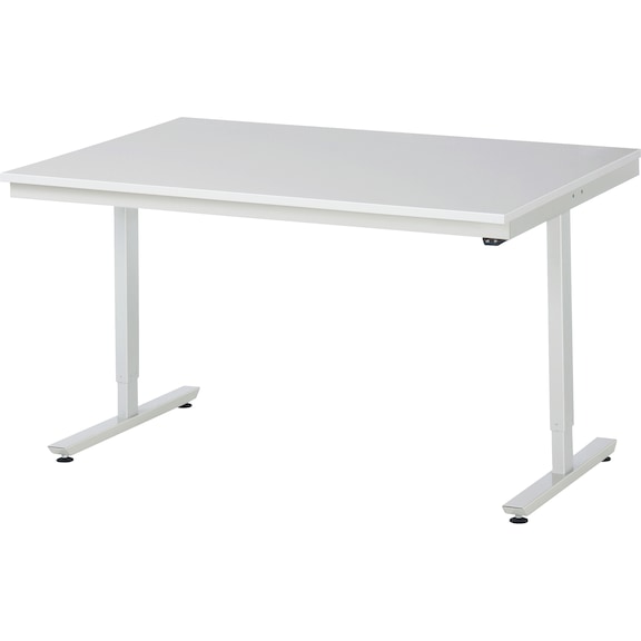 RAU worktable electrically height-adjustable 1500x1000x720-1120 mm melamine resin - Work table (technical)