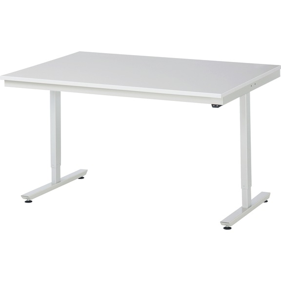 RAU work table electrically height-adjustable 1500x1000x720-1120 mm EN61340 - Work table (technical)