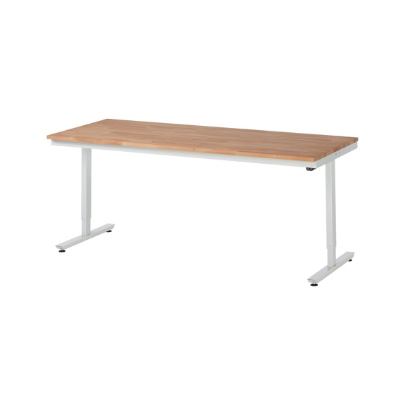 RAU Arbeitstisch elektrisch höhenverstellbar 2000x800x720-1120 mm Buche-Massiv - Arbeitstisch (technisch)