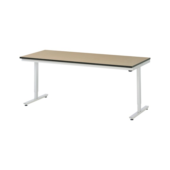 RAU work table electrically height-adjustable 2000x800x720-1120 mm MDF top - Work table (technical)