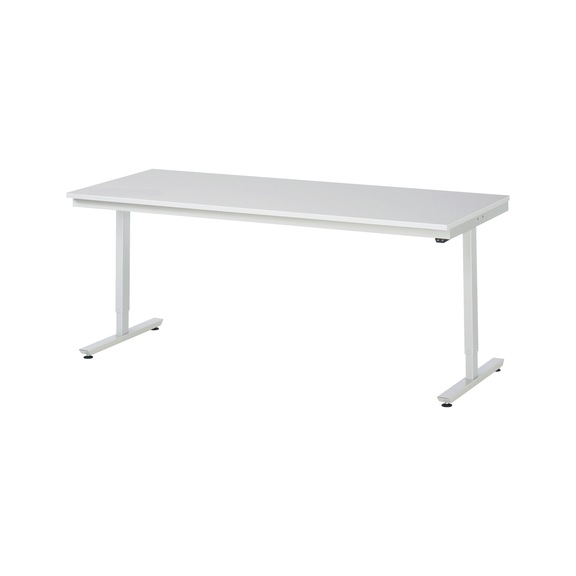RAU work table electrically height-adjustable 2000x800x720-1120 mm EN61340 - Work table (technical)