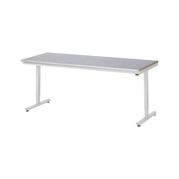 RAU Work table electrically height-adjustable 2000x800x720-1120 mm Sheet steel - Work table (technical)