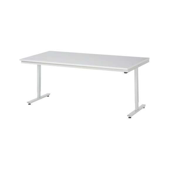 RAU worktable electrically height-adjustable 2000x1000x720-1120 mm melamine resin - Work table (technical)