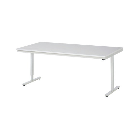 RAU work table electrically height-adjustable 2000x1000x720-1120 mm EN61340 - Work table (technical)