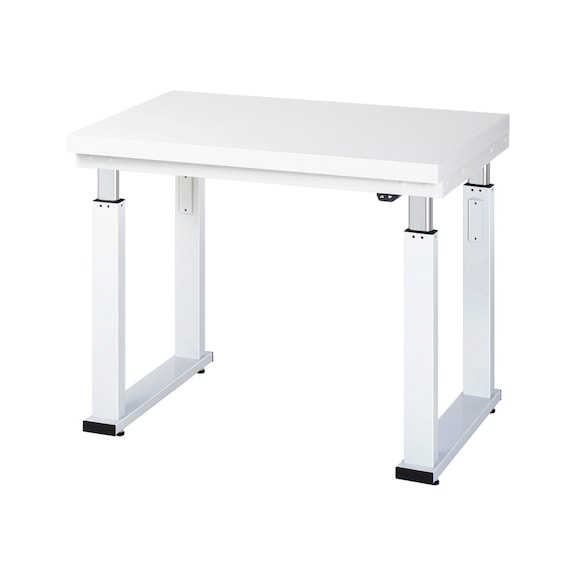 RAU workbench electrically height-adjustable 1000x700x740-1140 mm top 40 mm - Workbench (system workstation, workshop, other)