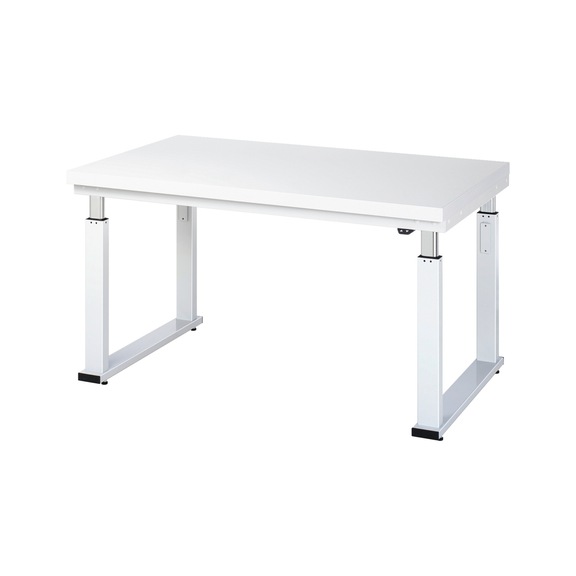 RAU workbench electrically height-adjustable 1500x900x740-1140 mm top 40 mm - Workbench (system workstation, workshop, other)